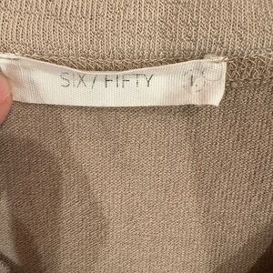 Women's Casual Scuba style top beige, cropped, boxy